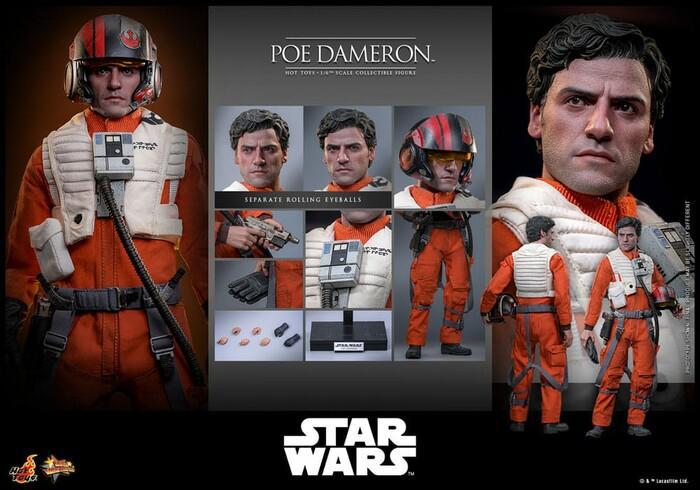 STAR WARS - Poe Dameron 1/6 Action Figure 12" MMS806