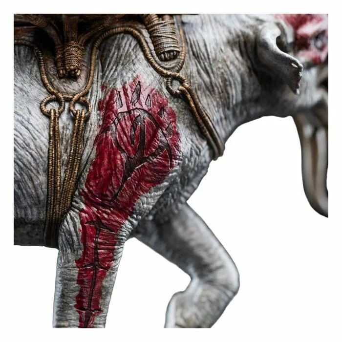 LORD OF THE RINGS - Mumak in Battle Mini Polystone Statue