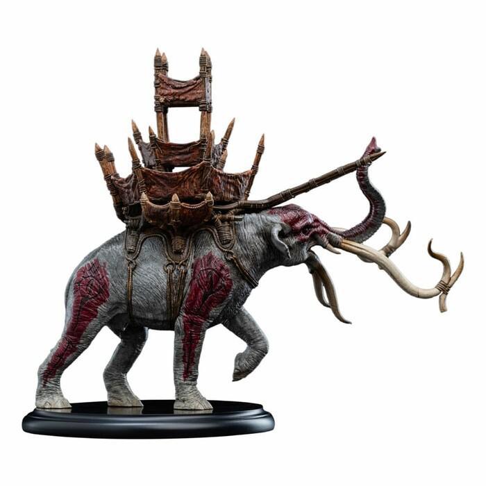 LORD OF THE RINGS - Mumak in Battle Mini Polystone Statue