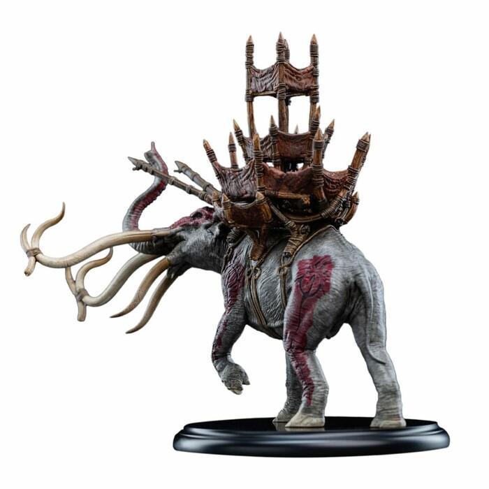 LORD OF THE RINGS - Mumak in Battle Mini Polystone Statue
