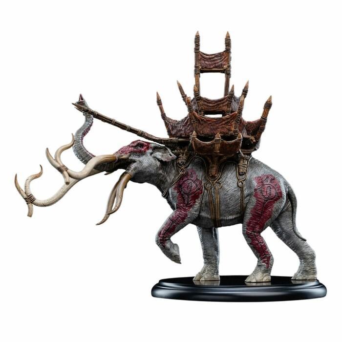 LORD OF THE RINGS - Mumak in Battle Mini Polystone Statue