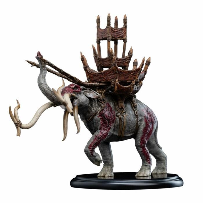 LORD OF THE RINGS - Mumak in Battle Mini Polystone Statue