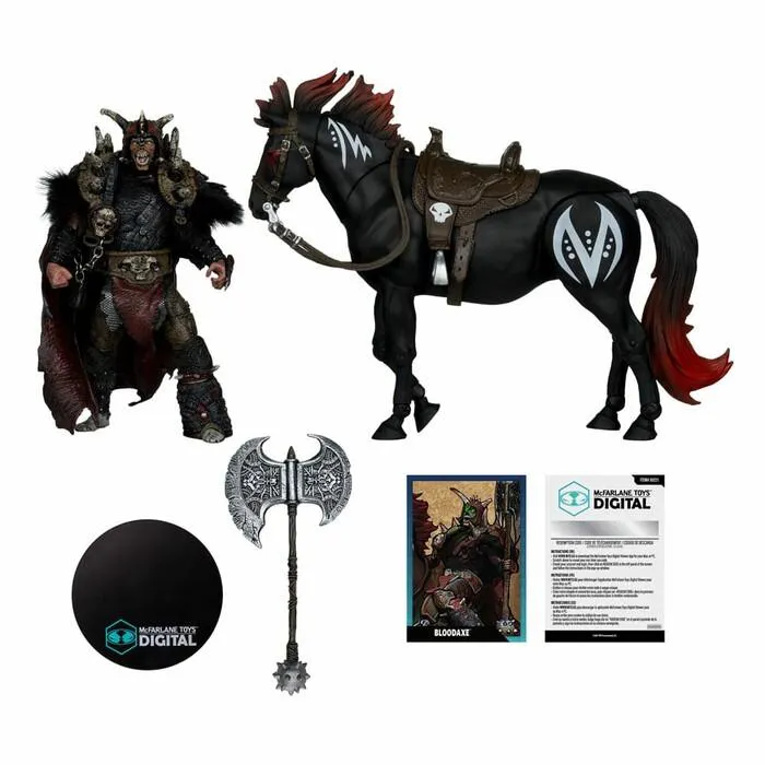 SPAWN - The Dark Ages - Bloodaxe with Horse Action Figure 2-Pack