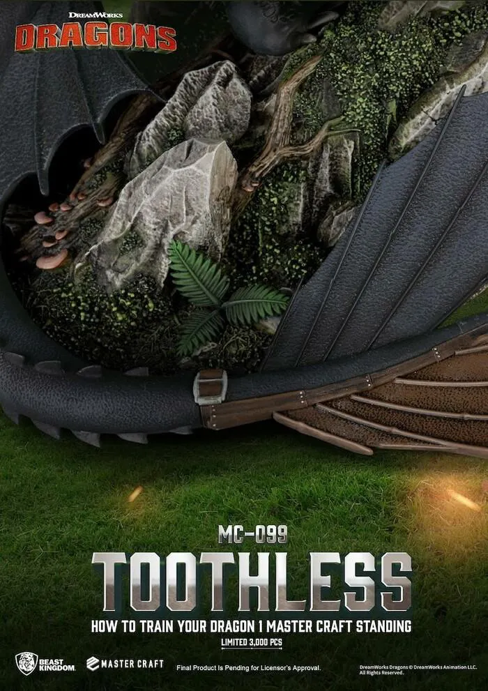 HOW TO TRAIN YOUR DRAGON - Standing Toothless Master Craft Statue