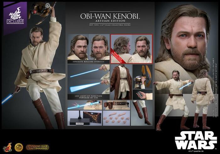STAR WARS - Episode II - Obi-Wan Kenobi Artisan Edition 1/6 Action Figure 12" Hot Toys Exclusive MMS809AE
