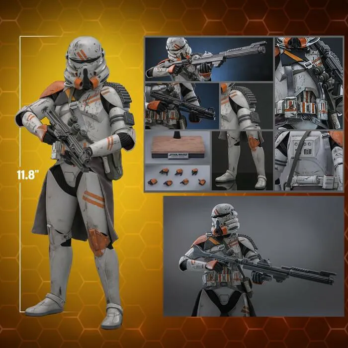 STAR WARS - Episode III - Airborne Trooper 212th Attack Battalion 1/6 Action Figure 12" MMS794