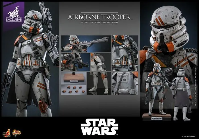 STAR WARS - Episode III - Airborne Trooper 212th Attack Battalion 1/6 Action Figure 12" MMS794