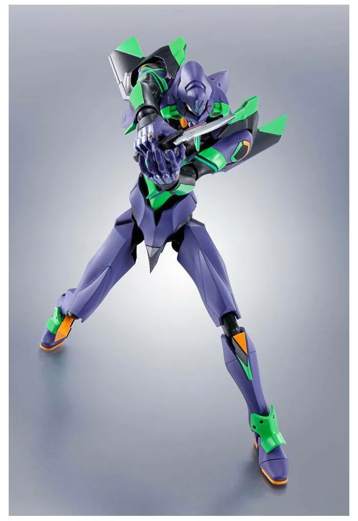 EVANGELION - 3.0+1.0 Thrice Upon a Time - Robot Spirits Side Super - EVA-01 + Spear of Cassius Renewal Color Edition Action Figure
