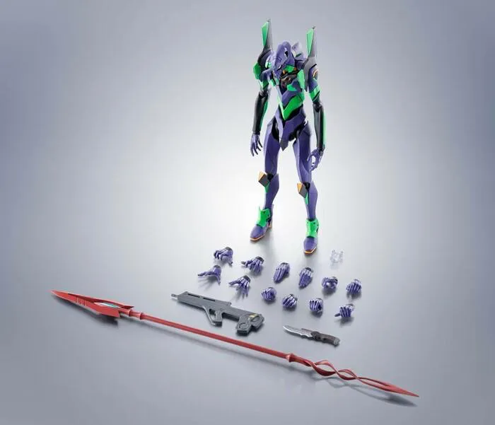 EVANGELION - 3.0+1.0 Thrice Upon a Time - Robot Spirits Side Super - EVA-01 + Spear of Cassius Renewal Color Edition Action Figure