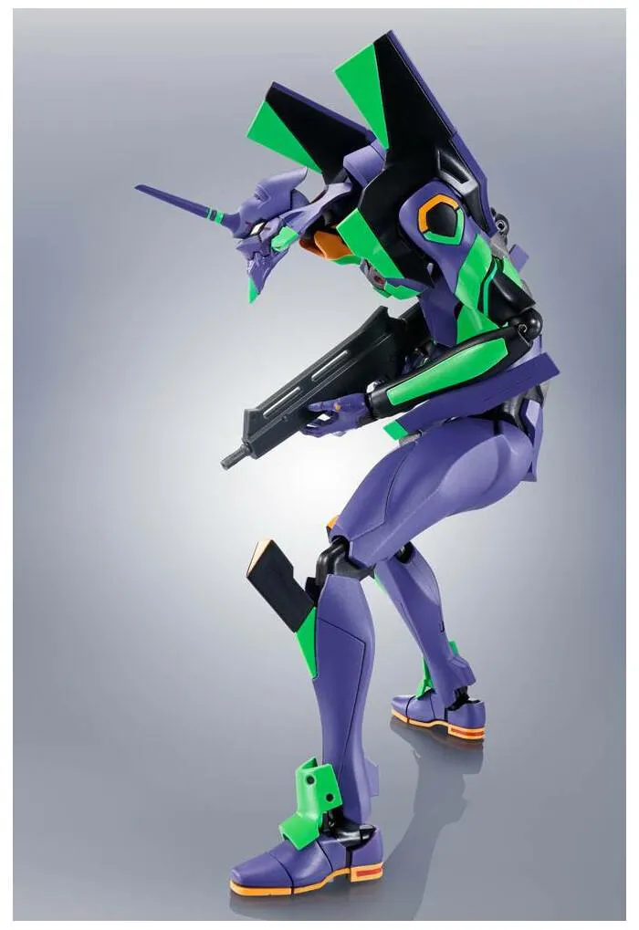 EVANGELION - 3.0+1.0 Thrice Upon a Time - Robot Spirits Side Super - EVA-01 + Spear of Cassius Renewal Color Edition Action Figure