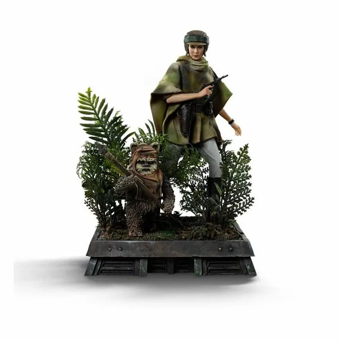 STAR WARS - Episode VI - Leia and Wicket 1/10 Art Scale Statue