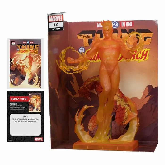 MARVEL - Human Torch Marvel 2 in 1 #10 1/6 Pvc Figure
