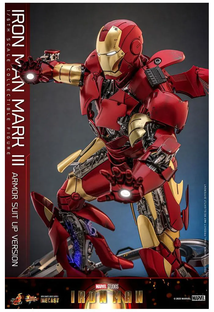 IRON MAN - Mark III Armor Suit Up Ver. 1/6 Action Figure 12" MMS825D72