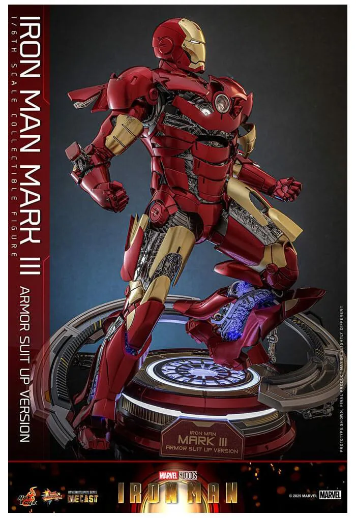 IRON MAN - Mark III Armor Suit Up Ver. 1/6 Action Figure 12" MMS825D72