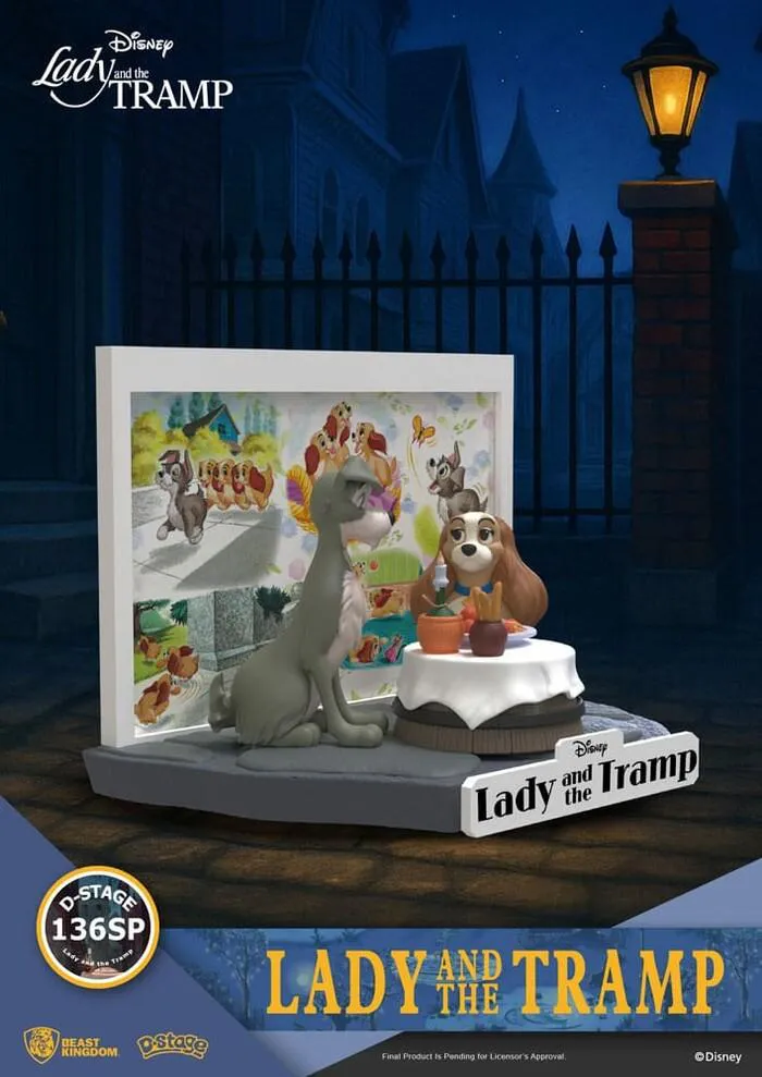 DISNEY - D-Stage - Lady and the Tramp Pvc Diorama
