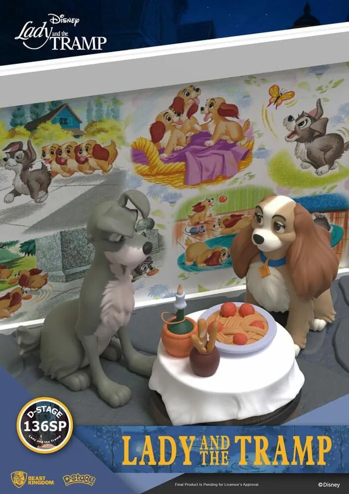 DISNEY - D-Stage - Lady and the Tramp Pvc Diorama