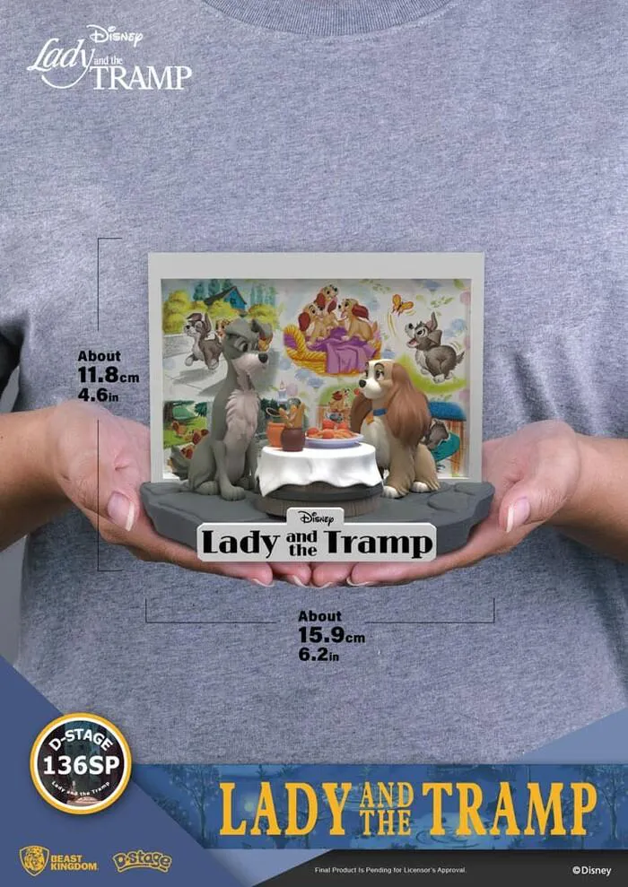DISNEY - D-Stage - Lady and the Tramp Pvc Diorama