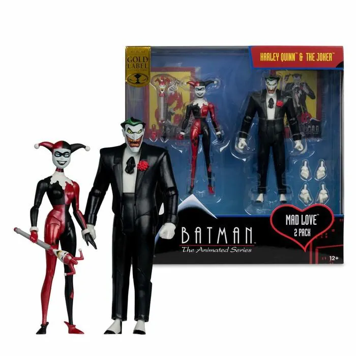 BATMAN - The Animated Series - Harley Quinn & The Joker Mad Love - Gold Label Action Figures 2-Pack
