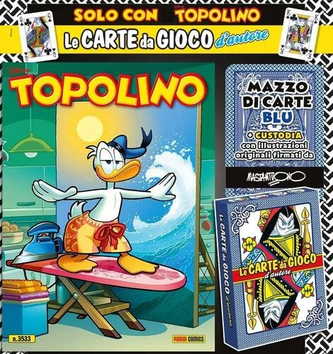 TOPOLINO 3533 + MAZZO DI CARTE BLU