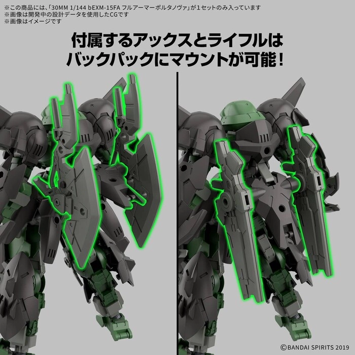 GUNDAM 30MM / 30 MINUTES MISSIONS - 1/144 bEXM-15FA Full Armor Portanova Model Kit