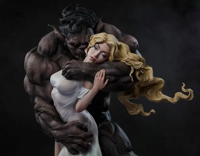 ORIGINAL ARTIST SERIES - Beauty and the Beast by Maria Panfilova Polystone Statue