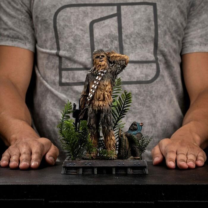 STAR WARS - Episode VI - Chewbacca and Tokkat 1/10 Art Scale Statue