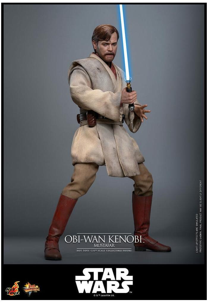 STAR WARS - Episode III - Revenge of the Sith - Obi-Wan Kenobi Mustafar 1/6 Action Figure 12" MMS843