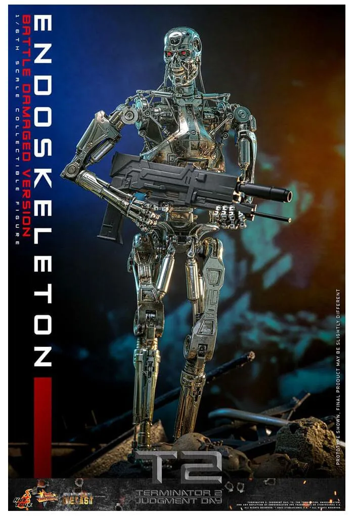 TERMINATOR 2 - Endoskeleton Battle Damaged Ver. 1/6 Action Figure 12" Diecast MMS840 D77