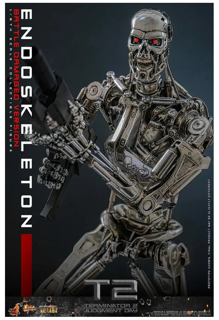 TERMINATOR 2 - Endoskeleton Battle Damaged Ver. 1/6 Action Figure 12" Diecast MMS840 D77