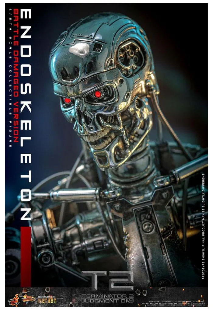 TERMINATOR 2 - Endoskeleton Battle Damaged Ver. 1/6 Action Figure 12" Diecast MMS840 D77