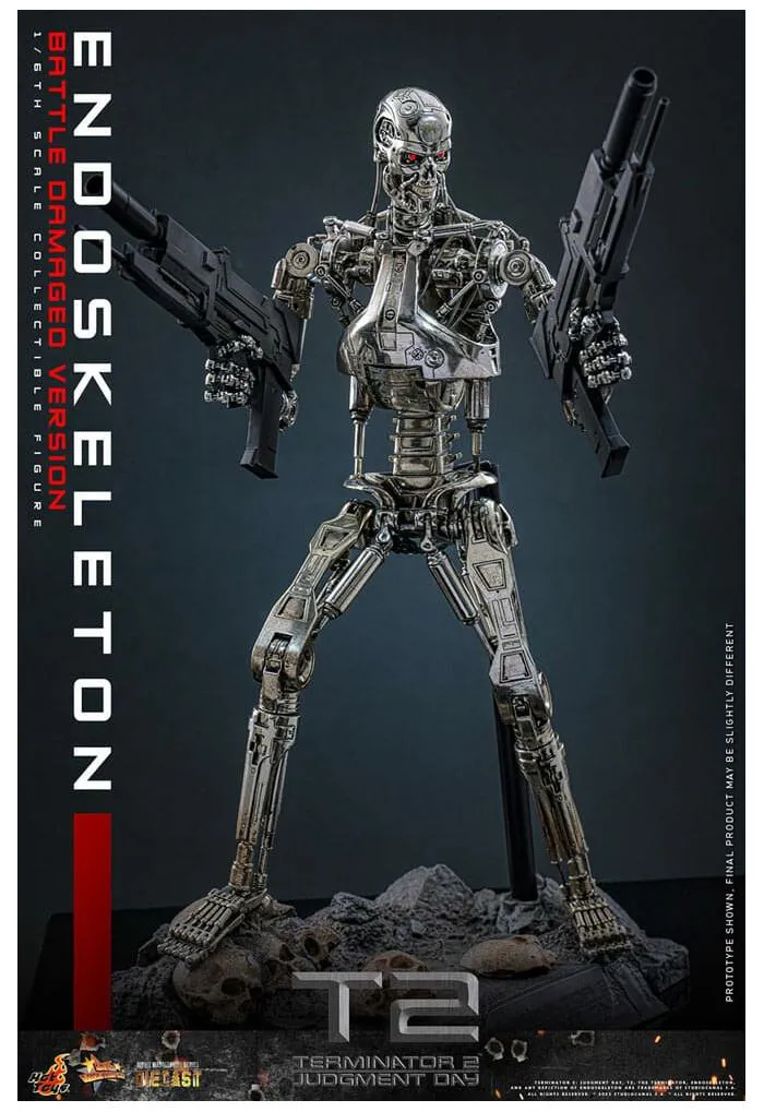 TERMINATOR 2 - Endoskeleton Battle Damaged Ver. 1/6 Action Figure 12" Diecast MMS840 D77