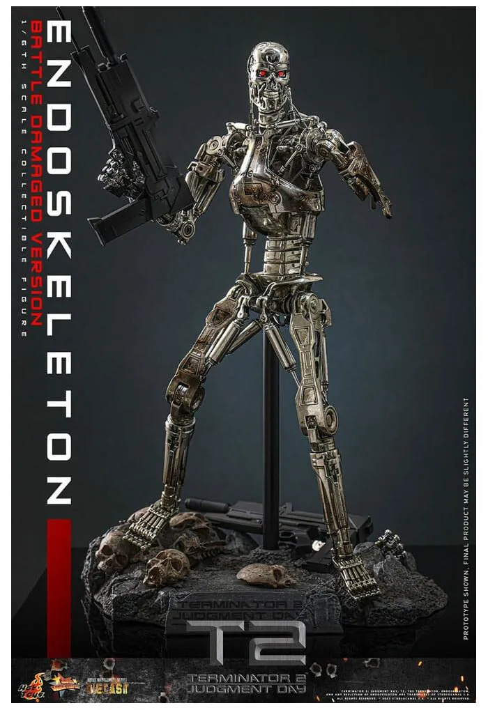 TERMINATOR 2 - Endoskeleton Battle Damaged Ver. 1/6 Action Figure 12" Diecast MMS840 D77