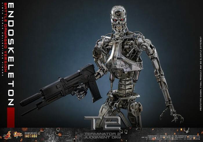TERMINATOR 2 - Endoskeleton Battle Damaged Ver. 1/6 Action Figure 12" Diecast MMS840 D77