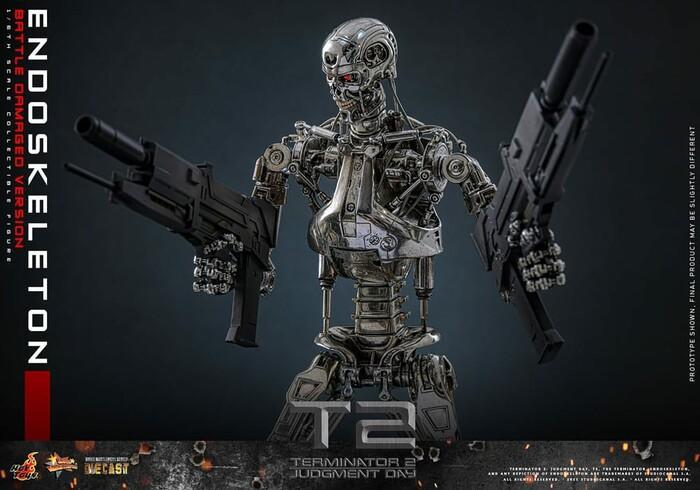 TERMINATOR 2 - Endoskeleton Battle Damaged Ver. 1/6 Action Figure 12" Diecast MMS840 D77