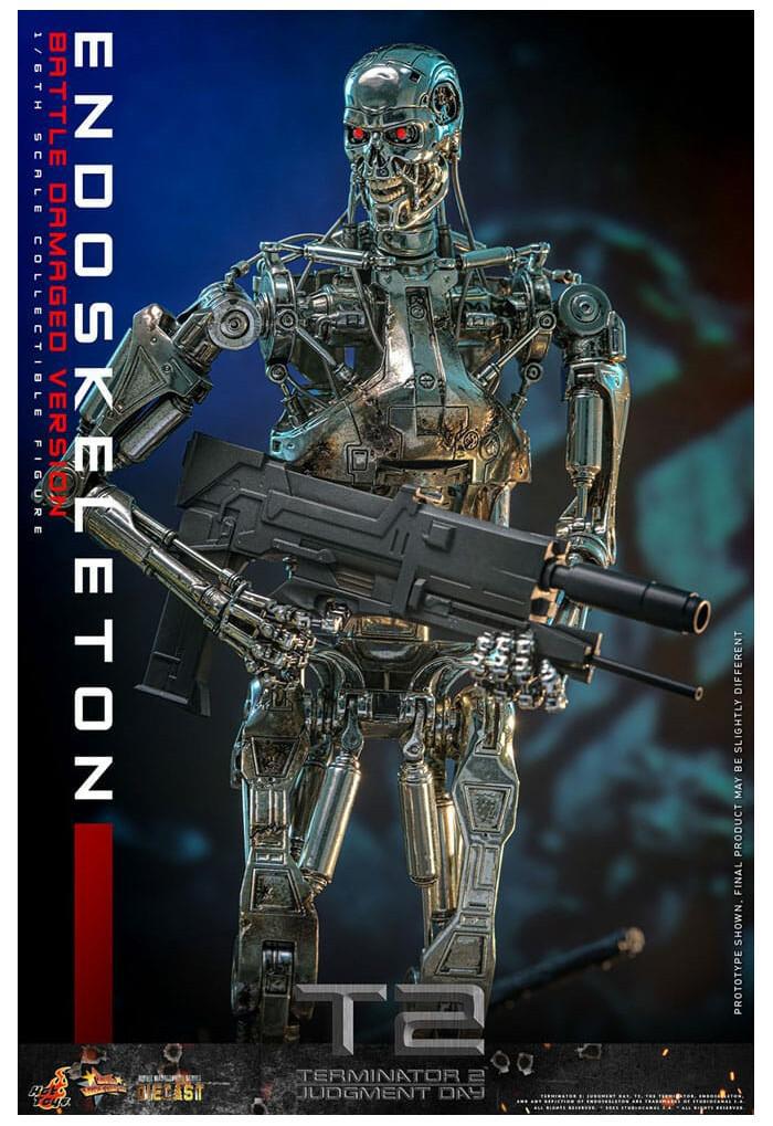 TERMINATOR 2 - Endoskeleton Battle Damaged Ver. 1/6 Action Figure 12" Diecast MMS840 D77