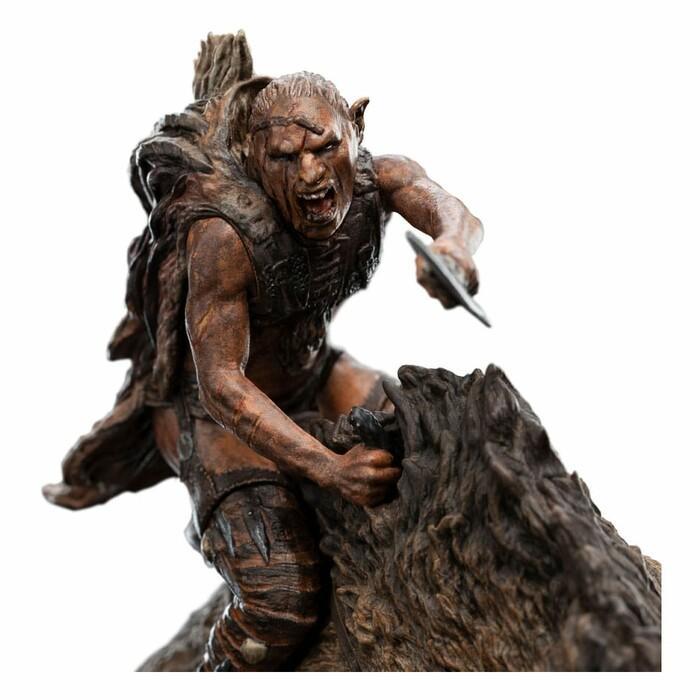 LORD OF THE RINGS - Sharku on Warg Mini Polystone Statue
