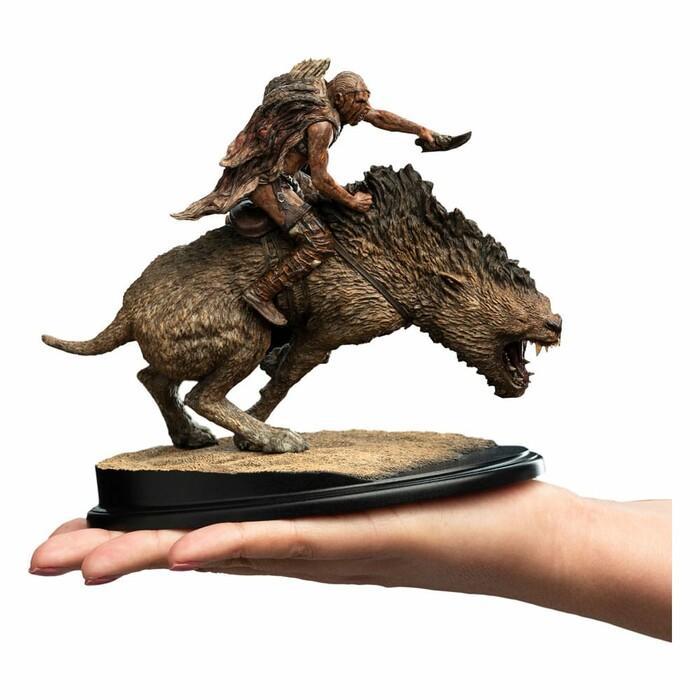 LORD OF THE RINGS - Sharku on Warg Mini Polystone Statue