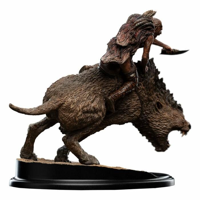 LORD OF THE RINGS - Sharku on Warg Mini Polystone Statue