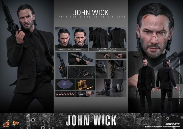 JOHN WICK - John Wick 1/6 Action Figure 12" MMS832