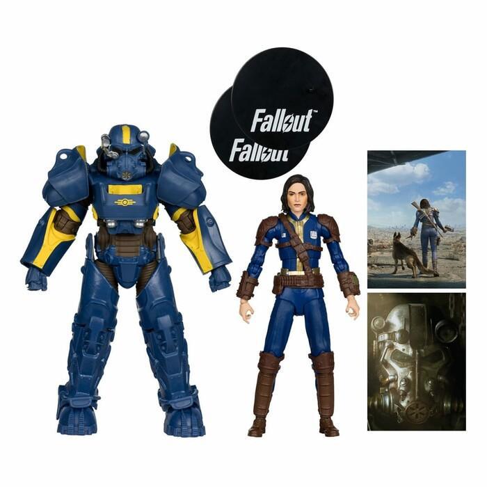 FALLOUT 4 - T-60 Vault Tec & Sole Survivor Action Figures 2-Pack