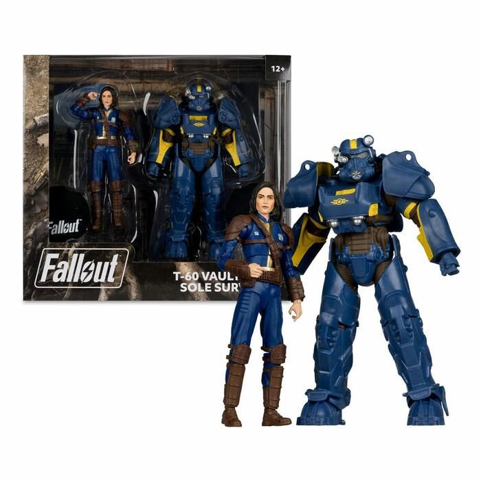 FALLOUT 4 - T-60 Vault Tec & Sole Survivor Action Figures 2-Pack