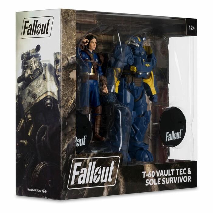 FALLOUT 4 - T-60 Vault Tec & Sole Survivor Action Figures 2-Pack