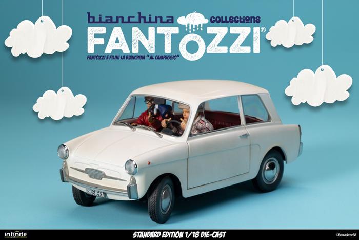 FANTOZZI - Fantozzi e Filini la Bianchina - al campeggio 1/18 Die-Cast Standard Edition