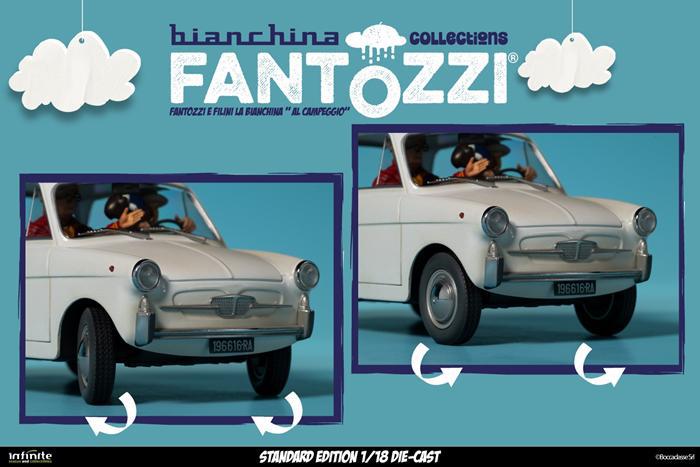 FANTOZZI - Fantozzi e Filini la Bianchina - al campeggio 1/18 Die-Cast Standard Edition
