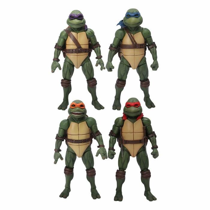 TMNT - Ninja Turtles 1990 Movie - 1/12 Action Figures Box Set