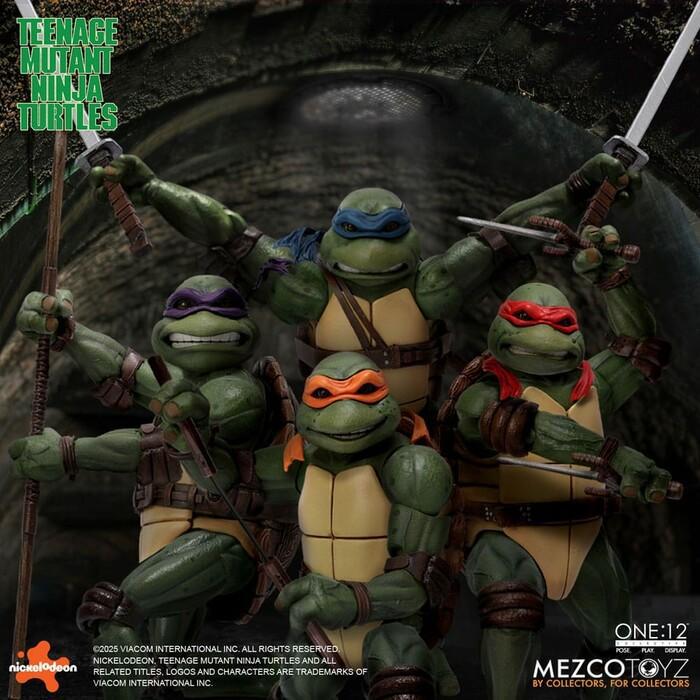 TMNT - Ninja Turtles 1990 Movie - 1/12 Action Figures Box Set