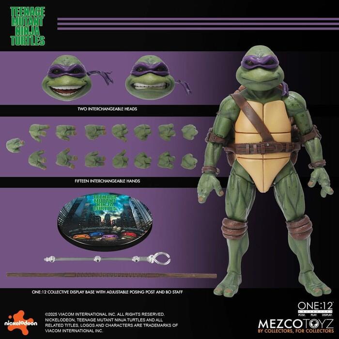 TMNT - Ninja Turtles 1990 Movie - 1/12 Action Figures Box Set