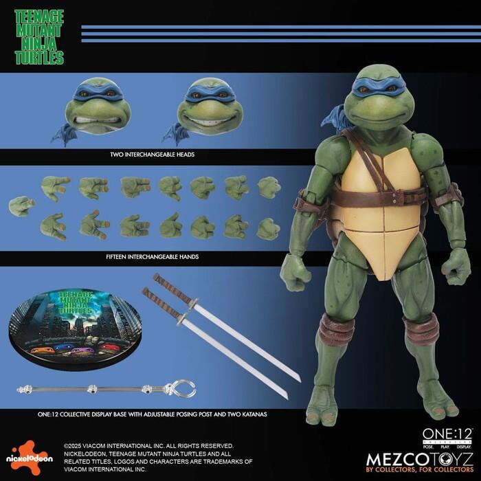 TMNT - Ninja Turtles 1990 Movie - 1/12 Action Figures Box Set