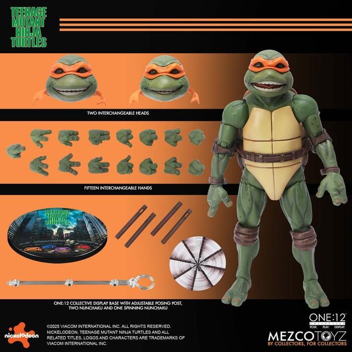 TMNT - Ninja Turtles 1990 Movie - 1/12 Action Figures Box Set