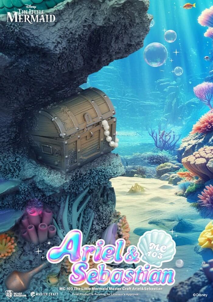 DISNEY - The Little Mermaid - Ariel & Sebastian Master Craft Statue